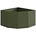 Vaso d'angolo Oliver verde 60 x 60 x 35 cm Acciaio - Foto miniatura 5