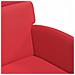 Sedie da Pranzo con Ruote con ruote 2 pcs Rosso 58 x 65 x 98 cm - Foto miniatura 7
