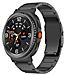 Cinturino In Metallo Titanio Con Doppia Chiusura Compatibile Con Samsung Watch 8/8 Classic Black - Foto miniatura 2
