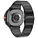 Cinturino In Metallo Titanio Con Doppia Chiusura Compatibile Con Samsung Watch 8/8 Classic Black - Foto miniatura 3
