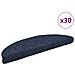 Tappetini per scale autoadesivi 30 pz 56x17x3 cm blu semicircolari - Foto miniatura 1