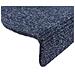 Tappetini per scale autoadesivi 30 pz 56x17x3 cm blu semicircolari - Foto miniatura 6