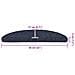 Tappetini per scale autoadesivi 30 pz 56x17x3 cm blu semicircolari - Foto miniatura 8