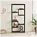 Lopa Scaffale Alto In Stile Industriale In Effetto Legno E Nero - 182 Cm - Foto miniatura 3