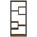 Lopa Scaffale Alto In Stile Industriale In Effetto Legno E Nero - 182 Cm - Foto miniatura 4