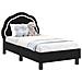 Struttura letto per bambini con testata Nero 70 x 140 cm - Foto miniatura 1