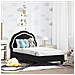 Struttura letto per bambini con testata Nero 70 x 140 cm - Foto miniatura 2
