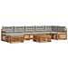Set divani con cuscino 8 pcs Grigio Naturale e Chiaro - Foto miniatura 1