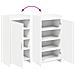 Mobile per scarpe Bianco 48 x 36 x 92 cm Legno ingegnerizzato - Foto miniatura 8