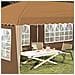 Tenda per feste a pop-up 575 x 289 x 245 cm Beige - Foto miniatura 3