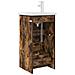 Mobile da bagno con lavabo Rovere Fumo 42 x 40 x 84,5 cm - Foto miniatura 4