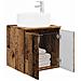 Mobile lavabo da parete Legno antico 49,5 x 44,5 x 65,5 cm - Foto miniatura 2