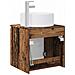 Mobile lavabo da parete Legno antico 49,5 x 44,5 x 65,5 cm - Foto miniatura 4