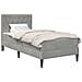 Struttura letto con materasso Grigio chiaro 100 x 200 cm - Foto miniatura 1