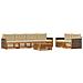 Set di divani da esterno con cuscino 7 pcs Naturale e Beige - Foto miniatura 1