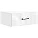 Mobiletto da notte a muro 2 pcs Bianco Lucido 49 x 34,5 x 20 cm - Foto miniatura 3