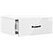 Mobiletto da notte a muro 2 pcs Bianco Lucido 49 x 34,5 x 20 cm - Foto miniatura 4
