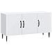 Mobile TV Bianco 99 x 34,5 x 50 cm Legno ingegnerizzato - Foto miniatura 1