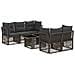 Set Divano da Giardino 6 pz Grigio polyrattan - Foto miniatura 1