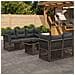 Set Divano da Giardino 6 pz Grigio polyrattan - Foto miniatura 2