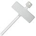 ISWT-481 - Fascette Fermacavi 200x4,8mm con Targhetta 13x28mm 100 pz Bianco - Foto miniatura 4