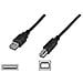 Cavo Usb 2.0 Connettori 1 X A Maschio - 1 X B Maschio Mt. 5 Colore Nero - Foto miniatura 1