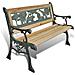 Panchina da Giardino per Bambini 84 cm in Legno - Foto miniatura 1