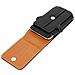 Custodia Portafoglio + Passante Per Cintura + Moschettone Smartphone 4.7'' Nera - Foto miniatura 2