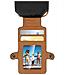 Custodia Portafoglio + Passante Per Cintura + Moschettone Smartphone 4.7'' Nera - Foto miniatura 8