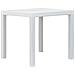 Tavolo Da Giardino Bianco 79x79x72 Cm In Plastica Stile Rattan - Foto miniatura 1