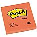 Post-it - 100 Foglietti Post-it Colore Arancio Neon 76x76mm (6 Pz)  - Foto miniatura 1