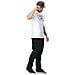 T-shirt Full Patch Bianco Nero (l, Bianco) - Foto miniatura 2
