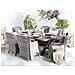 Set Da Giardino Grigio Con Tavolo E 6 Sedie Cascais - Foto miniatura 11