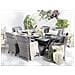 Set Da Giardino Grigio Con Tavolo E 6 Sedie Cascais - Foto miniatura 5
