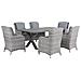 Set Da Giardino Grigio Con Tavolo E 6 Sedie Cascais - Foto miniatura 8