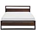 Letto In Legno Marrone Scuro Con Rete A Doghe 140 X 200 Cm Giulia - Foto miniatura 15