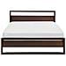 Letto In Legno Marrone Scuro Con Rete A Doghe 140 X 200 Cm Giulia - Foto miniatura 16