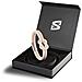Bracciale da Donna in Pelle Premium, ""Knot"", 18cm, Rosa - Foto miniatura 4