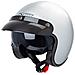 Casco Moto Jet Cafe Racer Omologato Ece 22-05 Parasole Scooter Argento L - Foto miniatura 3
