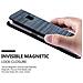 Custodia Compatibile Con Samsung Galaxy S7 In Blu Scuro Nero - Coperchio Protettiva Con Chiusura Magnetica, Funzione Stand E Tasca Per Le Carte - Foto miniatura 3