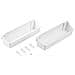 8934115 Set Di 2 Vaschette / compartimenti / scaffali Ausiliari 350mm Per Cucina / bagno Bianco - Foto miniatura 1