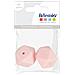 Perlina Di Silicone Esagonale X 2 - 17 Mm - Rosa Cipria - Foto miniatura 3