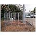 Box Per Cani Singolo Da Esterno Recinzione In Rete Zincatura Elettrolitica Dimensioni 400 X 300 X H 180 Cm - Foto miniatura 2