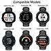 Garmin Forerunner 220/230/235/620/630/735xt Bracciale In Silicone Nero - Foto miniatura 6