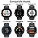 Garmin Forerunner 220/230/235/620/630/735xt Bracciale In Silicone Nero - Foto miniatura 3