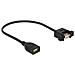 0.25m 2xUSB2.0-A 0.25m USB A USB A Nero cavo USB - Foto miniatura 2