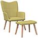 Poltrona Relax Con Sgabello 62x68,5x96 Cm Verde In Tessuto - Foto miniatura 1
