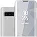 Custodia Compatibile Con Samsung Galaxy S10 Plus In Agata Argento - Clear View Specchio Coperchio Protettivo Con Funzione Di Supporto Protezione A 360 Gradi - Foto miniatura 1