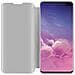 Custodia Compatibile Con Samsung Galaxy S10 Plus In Agata Argento - Clear View Specchio Coperchio Protettivo Con Funzione Di Supporto Protezione A 360 Gradi - Foto miniatura 2