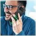 Cover In Silicone Ef-gf721tbegww Con Strap Per Galaxy Z Flip4 Sm-f721b Nero Verde - Foto miniatura 3